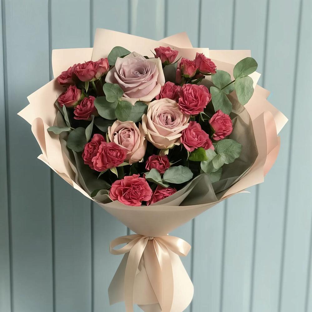 Букет цветов из: Гвоздики и Розы в Сясьстройске