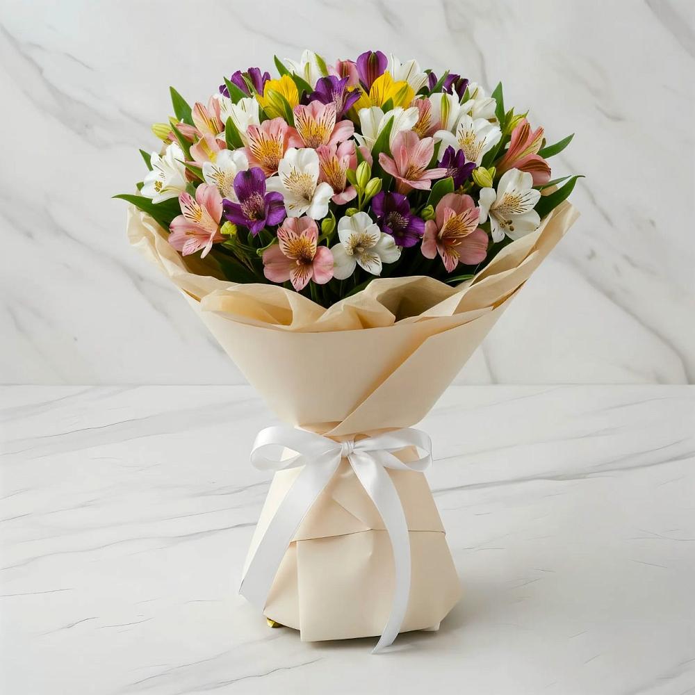 Букет цветов из: Альстромерии в Сясьстройске