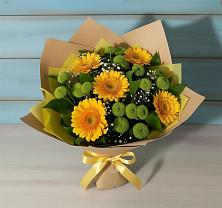 Букет цветов из:  Герберы и Хризантемы #REPLACE_PRED# Сясьстройске