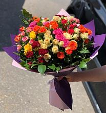 Букет Микс из разноцветных кустовых роз #REPLACE_PRED# Сясьстройске