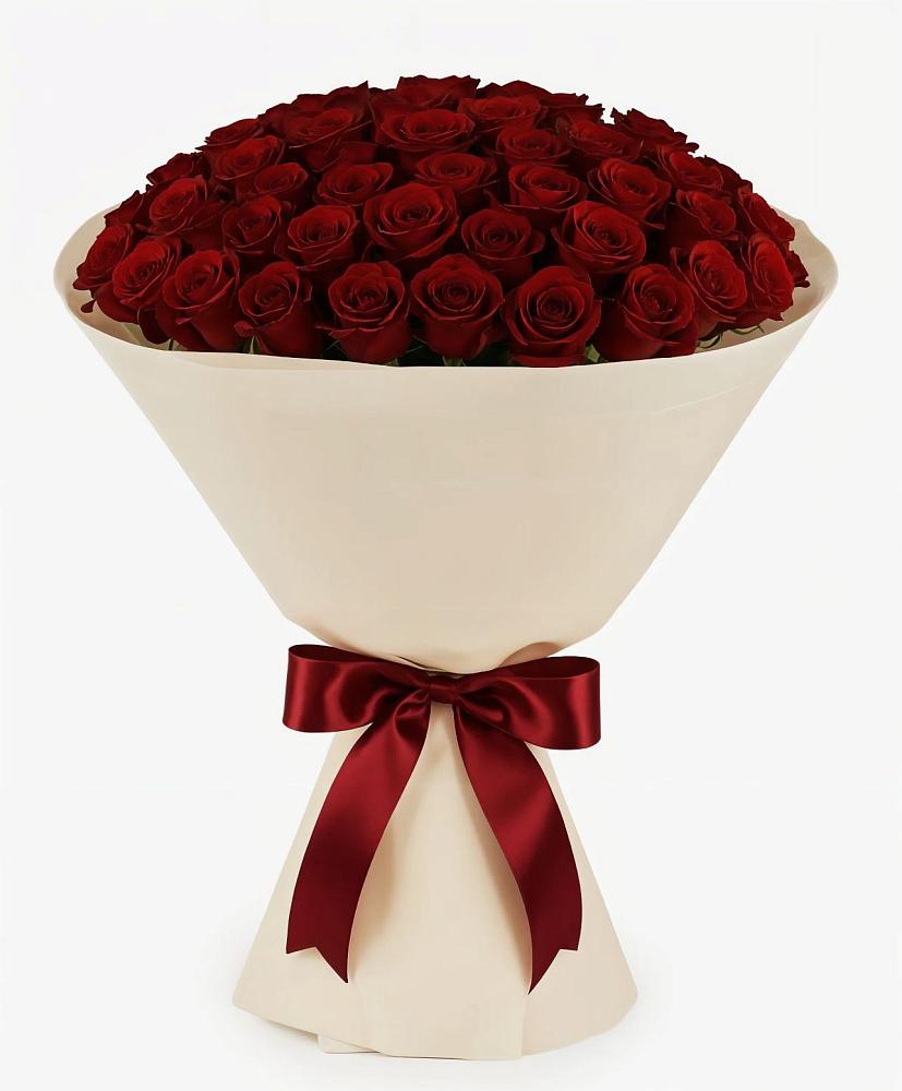 Букет 101 Бордовая роза Блэк Бакарра в Сясьстройске