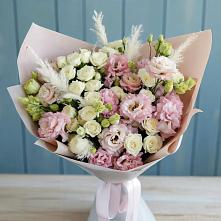 Букет цветов из:  Альстромерии и Розы в Сясьстройске